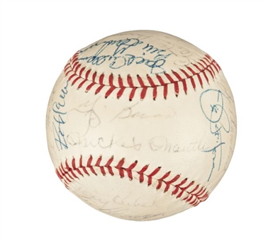 1962 New York Yankees Team Signed Baseball